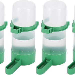 4Pcs Bird Water Feeder Plastic Drinker Feeder Water Clip for Parrots Budgie Cockatiel Lovebirds