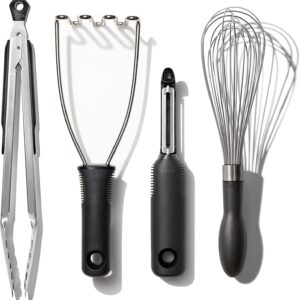 Good Grips Stainless Steel Essential 4-Piece Kitchen Gadget Set