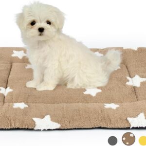 Pets Dog Crate Pad Kennel Bed Crate Mat for Small Dogs Washable Cute Star Pet Bed for Dog Cage